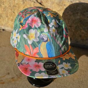 Imperial Brand Hat Cap Golf Blank Floral Print DNA Project Leather Strap Back
